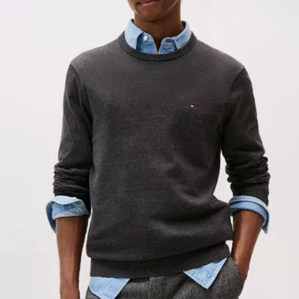 Men's Tommy Hilfiger Gray Sweater